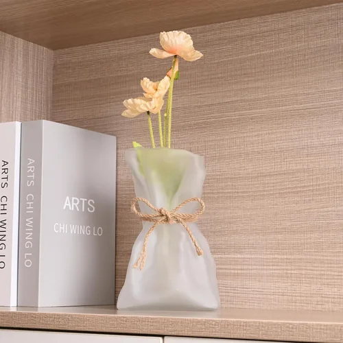 Miniatura 4 de Kaitnax Floreros de vidrio con forma irregular, florero decorativo para bodas, cenas, estanterías, decoración del hogar o regalo