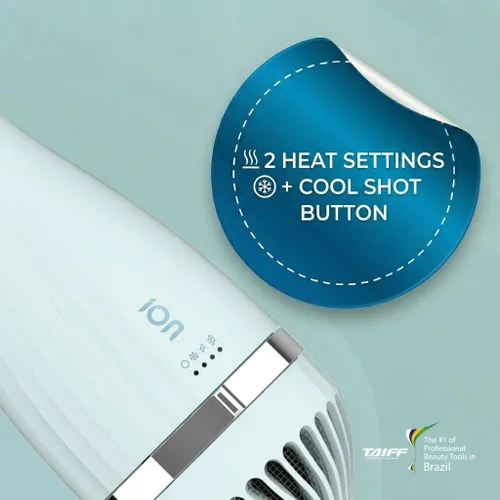 Miniatura 6 de TAIFF Cepillo secador de turmalina – Cepillo térmico iónico de 1200 W con cabezal extraíble – Secador de pelo portátil Cepillo alisador y rizador
