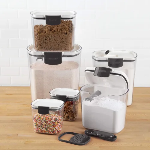 Miniatura 3 de Progressive ProKeeper Baker's - Juego de recipientes contenedores herméticos de almacenamiento de cocina para harina, azúcar y más, mantiene