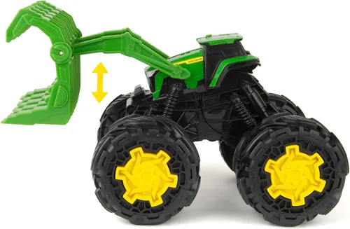 Miniatura 3 de John Deere Monster Treads Rev Up Tractor Toy Tractor Toys - Neumáticos y sonidos estilo camión monstruo - 10 pulgadas - Edades 3 años en adelante