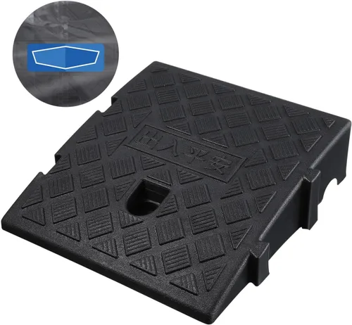Miniatura 3 de GANAZONO Rampa para silla de ruedas para exteriores, rampa auxiliar para silla de ruedas, almohadilla auxiliar de pendiente, rampa de umbral, rampa