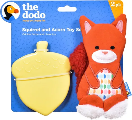 Miniatura 15 de The Dodo Woodland Animals - Juego de 2 juguetes para perros sin relleno: oso y árbol; juguete para perros sin peluche chirriante + juguete Oso