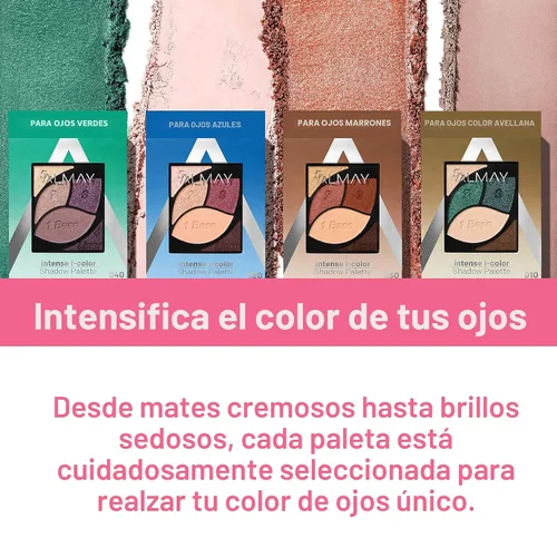 Miniatura 3 de Almay Paleta de Sombras de Ojos, Maquillaje de Ojos de Larga Duración, Imprimación Enriquecida con Vitamina E Antioxidante, Hipoalergénica, 040 Ojos