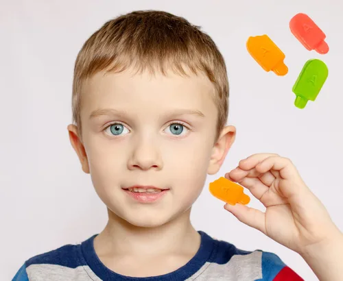 Miniatura 3 de Fruidles Sherbet Gummi Ice Pops Candy, sabores de frutas, apto para alérgicos, sin OMG, sin edulcorantes artificiales (bolsa de media libra)