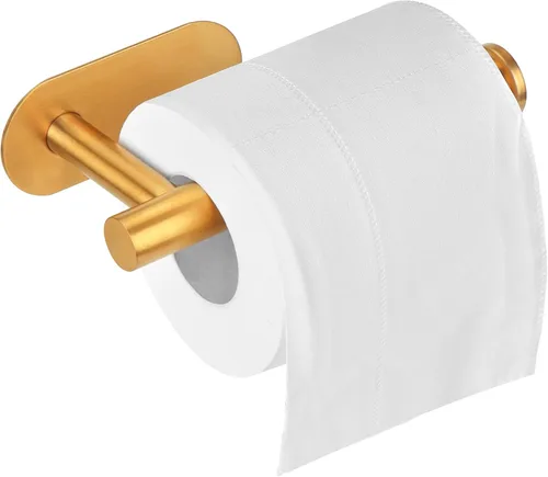 Miniatura 9 de DGWHYC Soporte autoadhesivo para papel higiénico, Soporte de papel higiénico negro mate a prueba de óxido de acero inoxidable 304 para baño, cocina