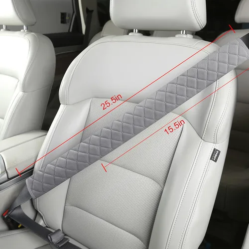 Miniatura 26 de HighnessHwoo Fundas de cinturón de seguridad extra largas para adultos, niños, mujeres y hombres, suave para cinturón de seguridad de automóvil