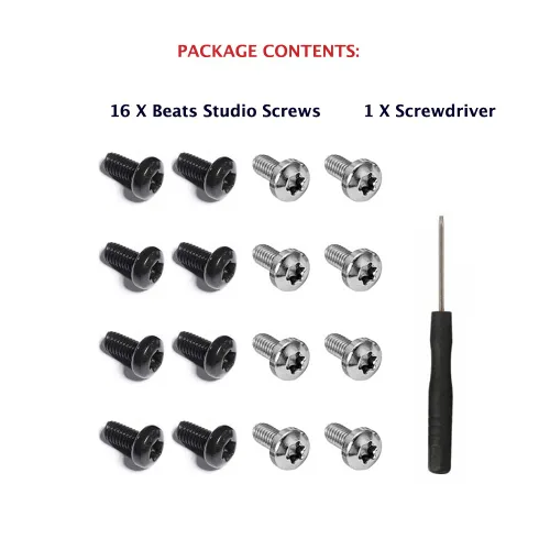 Miniatura 3 de Reemplazo de tornillos para diadema Studio 3, Beats Studio 3 piezas de repuesto para auriculares Beats Studio 2.0 con cable/inalámbricos