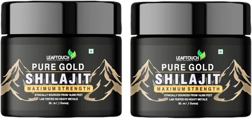 Miniatura 9 de Leaftouch - Auténtica resina Shilajit de grado dorado, resina Shilajit pura del Himalaya, orgánica y de alta potencia, más de 85 minerales de traza