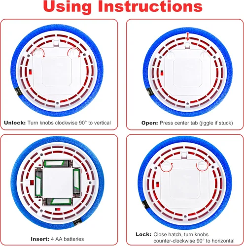 Miniatura 7 de Pelota de fútbol Hover, juguetes de fútbol para niños, 2 paquetes de pelota de fútbol interior con luz LED para niños mayores, niñas, juguetes Rojo
