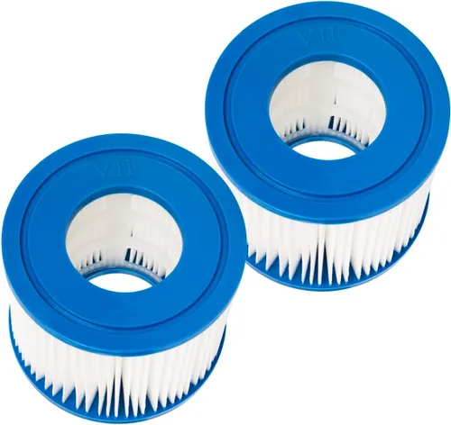 WuYan Cartucho de filtro para bombas de repuesto tipo D VII, compatible con cartuchos de filtro Intex tipo D, piscinas termales, paquete de 2