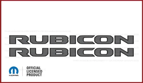Miniatura 11 de Rubicon Hood - Calcomanía de vinilo para Jeep Rubicon/Gladiator JL/JT (2018-2024) 392 bronce con contorno negro F392BO (juego de 2) FJ5H2