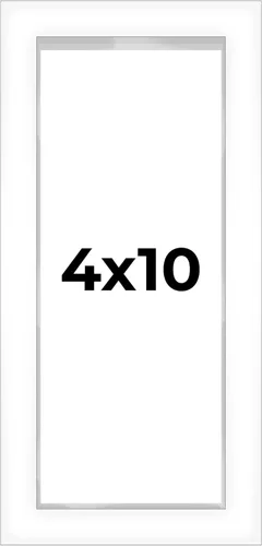 Miniatura 153 de Caja de sombra de 10 x 24 pulgadas, marco blanco contemporáneo – Tamaño interior 10 x 24 x 1 pulgada de profundidad – El marco blanco está hecho