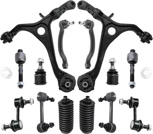 Miniatura 111 de Detroit Axle - Kit de suspensión frontal de 16 piezas para RWD Chrysler 300 Dodge Charger Challenger Magnum 6 brazos de control con rótulas 2