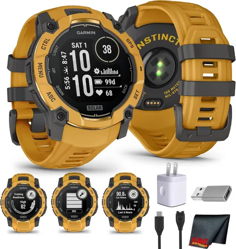 Miniatura 19 de Garmin Instinct 3 45mm, AMOLED, reloj inteligente GPS para exteriores, reloj inteligente táctico de fitness 24/7, 18 días de duración de batería
