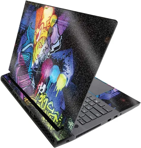 Miniatura 363 de MightySkins - Skin brillante con purpurina para Alienware M17 R3 (2020) y M17 R4 (2021) - Diversión de los años 90 Acabado duradero con purpurina