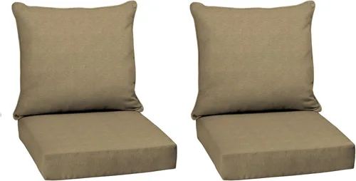 Miniatura 22 de Arden Outdoor Deep Seat Cushion Set, 24 x 24 pulgadas, Cojín para exteriores resistente al clima, a la lluvia y a la decoloración para silla, sofá