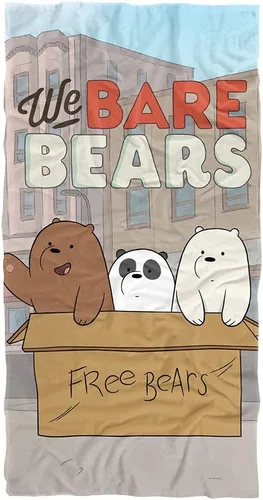 Miniatura 13 de LOGOVISION We Bare Bears Bear Stack - Toalla de playa con licencia oficial de 30 x 60 pulgadas Pila de osos