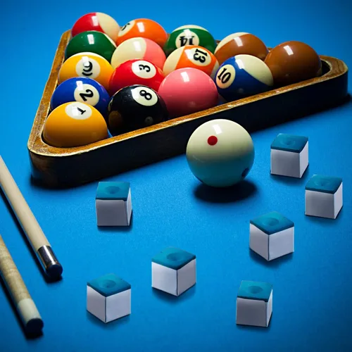 Miniatura 4 de Junkin Cubos de Tiza para Billar Taco de Billar Taco de Pool Tiza para Mesa Accesorios de Mesa para Clubes Bares Hogar Azul