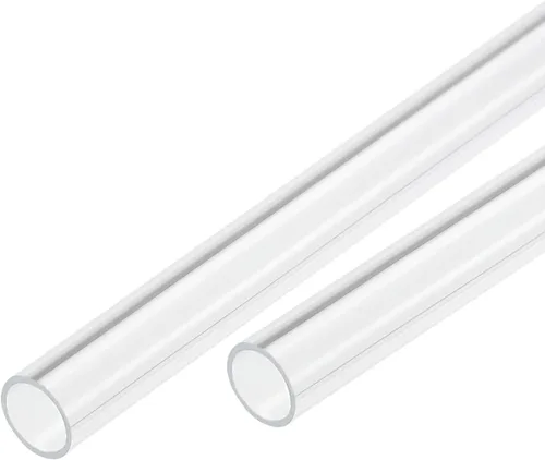 Miniatura 17 de MECCANIXITY Tubo acrílico transparente rígido redondo 18mm (0.7") ID 0.866 in (7/8") OD 14" para lámparas y linternas, sistema de refrigeración por