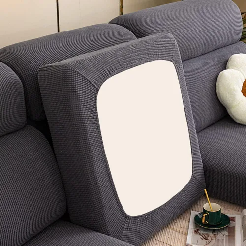 Miniatura 11 de Fundas de cojín de sofá impermeables para sofá, fundas de asiento de sofá de jacquard elástico, protector de muebles para mascotas y niños Azul