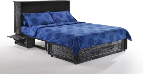 Miniatura 4 de Night & Day Muebles Murphy - Cama convertible con gabinete de tamaño Queen, con colchón de espuma viscoelástica de triple pliegue (Blizzard)
