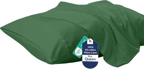 Miniatura 36 de Royale Linens Juego de 2 fundas de almohada Queen – Fundas de almohada de cama – 20 x 30 pulgadas – Fundas de almohada negras – 1800 microfibra