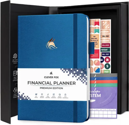 Miniatura 43 de Clever Fox Planificador de presupuesto edición premium, cuaderno de seguimiento de gastos + 5 sobres de efectivo, organizador de presupuesto; libro