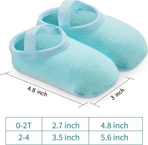 Miniatura 2 de 8 pares de calcetines gruesos antideslizantes para bebé con correa para bebés recién nacidos calcetines antideslizantes adecuados para niños y niñas