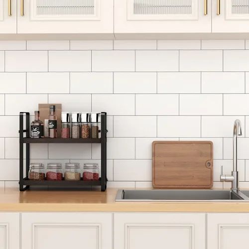 Miniatura 2 de HNRLOY Organizador de Mostrador de Baño, Organizador de Encimera de Baño, Estante de Encimera, Almacenamiento de Encimera, Organización