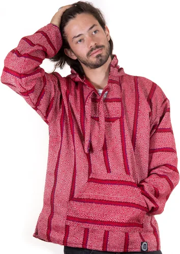 Orizaba Original Baja Hoodie Drug Rug Poncho Hippie Surf 46 COLORES XS-4XL