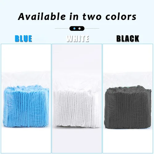 Miniatura 5 de Gorras Bouffant desechables, red de pelo de 21 pulgadas, tapón elástico para servicio de alimentos, cubierta de cabeza para dormir