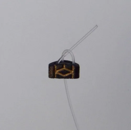 Miniatura 3 de Rosette Diamond Secure - Corbatas de guitarra clásica, incrustaciones de oro, cuentas de puente negro