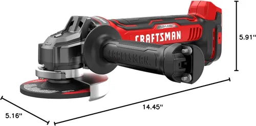 Miniatura 10 de CRAFTSMAN V20 - Amoladora angular inalámbrica de 4-1/2 pulgadas, solo herramienta (CMCG451B)