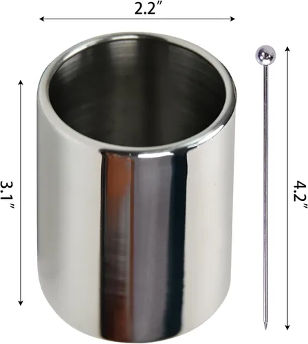 Miniatura 6 de Lexenic Juego de 12 púas de cóctel de metal de 4.3 pulgadas + kit de soporte, juego de pinchos reutilizables de acero inoxidable 304 prémium para 1