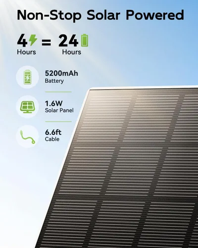 Miniatura 3 de Cámaras de seguridad solares inalámbricas para exteriores, sistema de cámara de seguridad para el hogar 2K, visualización de TV sin conexión,
