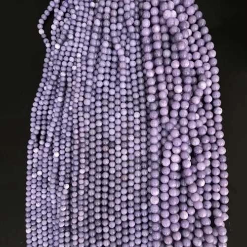 Miniatura 4 de Cuentas redondas naturales de aguamarina púrpura de 0.394 in materiales de bricolaje pulsera, collar, aretes, fabricación de cuentas de ágata
