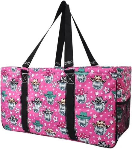 Miniatura 70 de NGIL Bolsa de comestibles reutilizable extra grande plegable de gran tamaño para comestibles, almacenamiento, picnic, playa, Flecha-negro