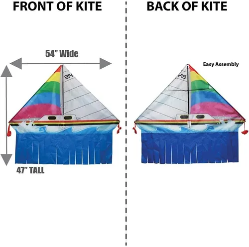 Miniatura 4 de WindNSun Delta Xt Wide Polyester Ripstop Velero Delta Kite, 54 pulgadas