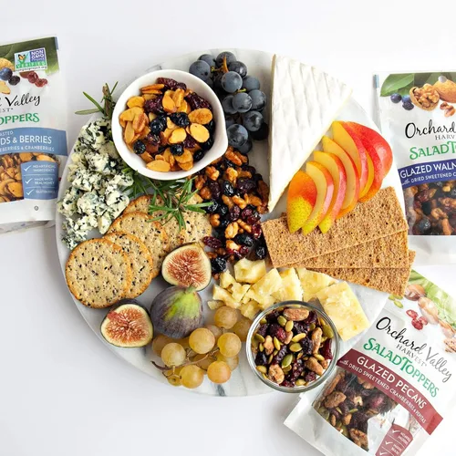 Miniatura 9 de Orchard Valley Harvest - Pecanas glaseadas para ensaladas, bolsas de 0.85 onzas (paquete de 15), con arándanos y pepitas, sin OMG, sin ingredientes