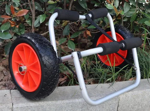 Miniatura 2 de METER STAR 2 ruedas de carrito de kayak de 10 pulgadas, rueda de neumático a prueba de pinchazos para kayak, canoa, carrito de repuesto, diámetro