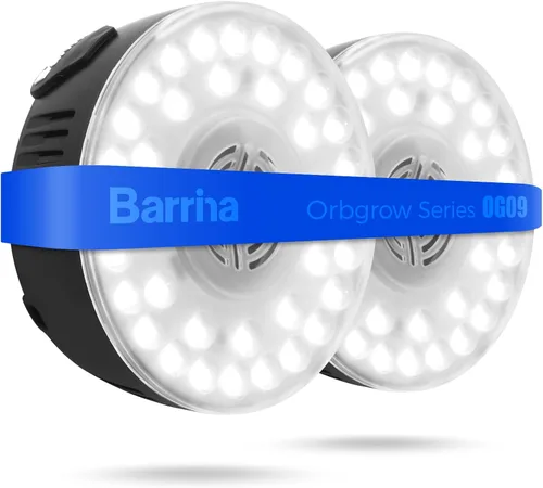 Miniatura 13 de Barrina Orbgrow OG09 Luz de Crecimiento Puck, 5000K 18W (2 x 9W, Equivalente a 270 Vatios), Luz de Espectro Completo para Plantas