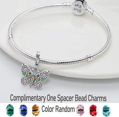 Miniatura 146 de LNQOBU Happy Life - Colgante para pulseras de abalorios, plata de ley 925 para mujer (con un espaciador de cuentas)