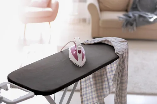 Miniatura 5 de Encasa XO Funda y Almohadilla para Tabla de Planchar 54"x15" - Cubierta de Tabla de Planchar Grande de Fieltro de 4mm con Acolchado - Resistente al