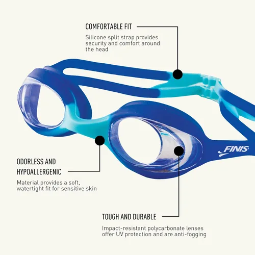 Miniatura 4 de FINIS Swimmies - Gafas de natación para niños Aguamarina/transparente