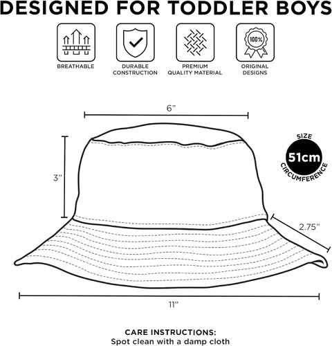 Miniatura 6 de DC Comics Gorra de béisbol con diseño de pescador, sombrero de sol para niños de 2 a 4 años