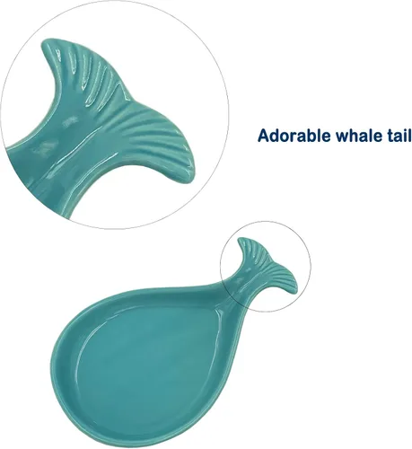 Miniatura 5 de Soporte de cuchara de cerámica para la parte superior de la estufa, soporte para cuchara para encimera de cocina, soporte para cuchara de cocina