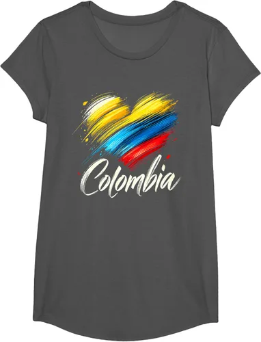 Miniatura 39 de Camiseta de orgullo colombiano con corazón de la bandera de Colombia