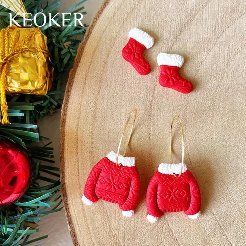 Miniatura 4 de Keoker Hoja de textura de arcilla polimérica para Navidad, tapete de textura de arcilla navideña para hacer aretes, joyas, herramientas de aretes