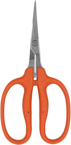 Zenport ZS420 - Tijeras curvadas MasaMasa, cuchillas de acero inoxidable de 1.4 pulgadas, color naranja
