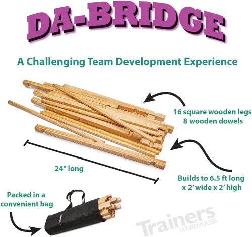 Miniatura 4 de Trainers Warehouse The Davinci Bridge Team Challenge - DaBridge™ Una divertida actividad de colaboración y formación de equipos Construye un